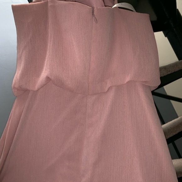 Azazie Rebecca Dusty Rose Floor Length Gown Bridesmaids Dress - Picture 5 of 5